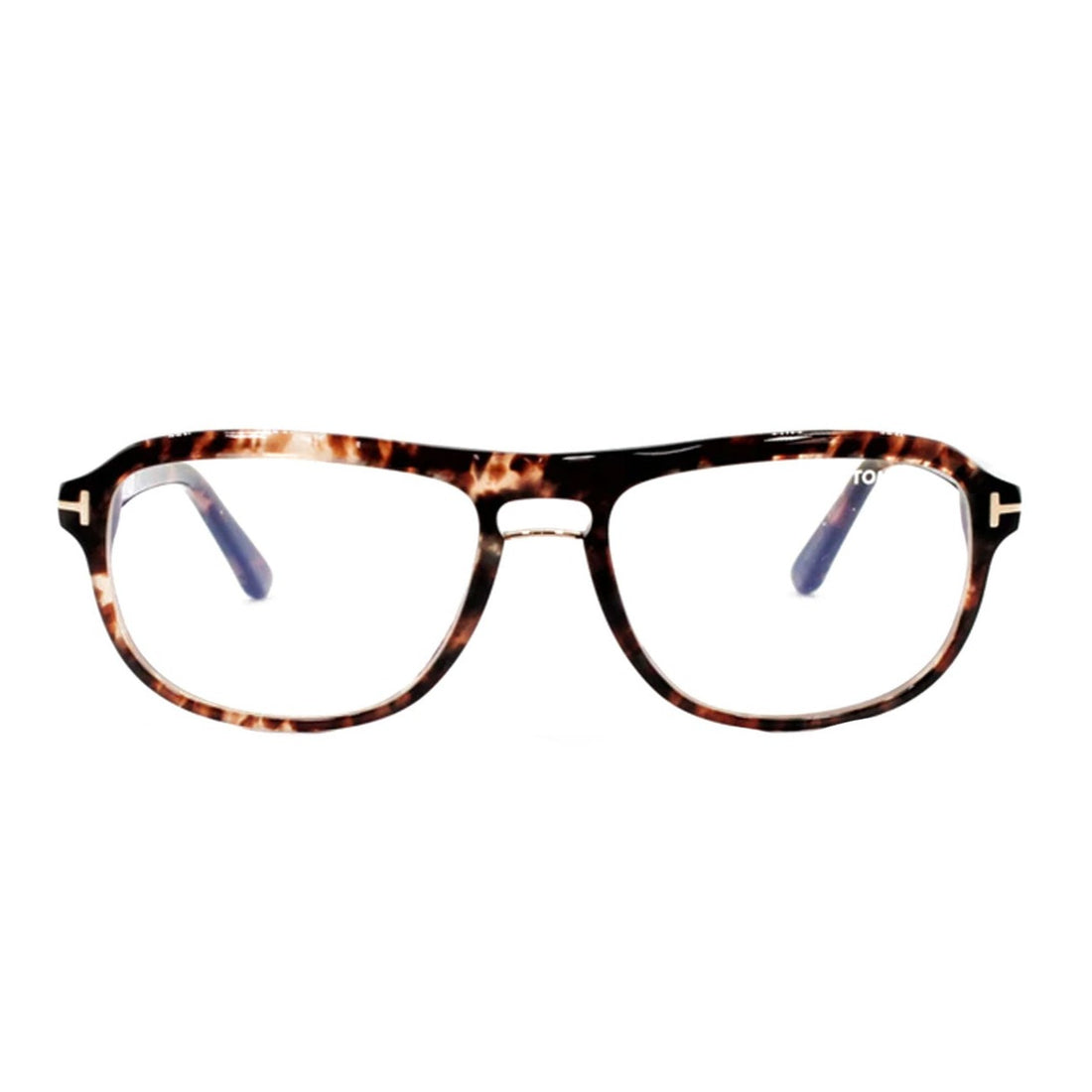 Tom Ford - Lunettes anti-lumière bleue | TF 5538 - Demi Brun