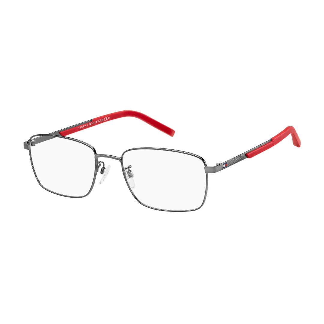 Monture de lunettes Tommy Hilfiger | Modèle TH1693 - Argent Rouge